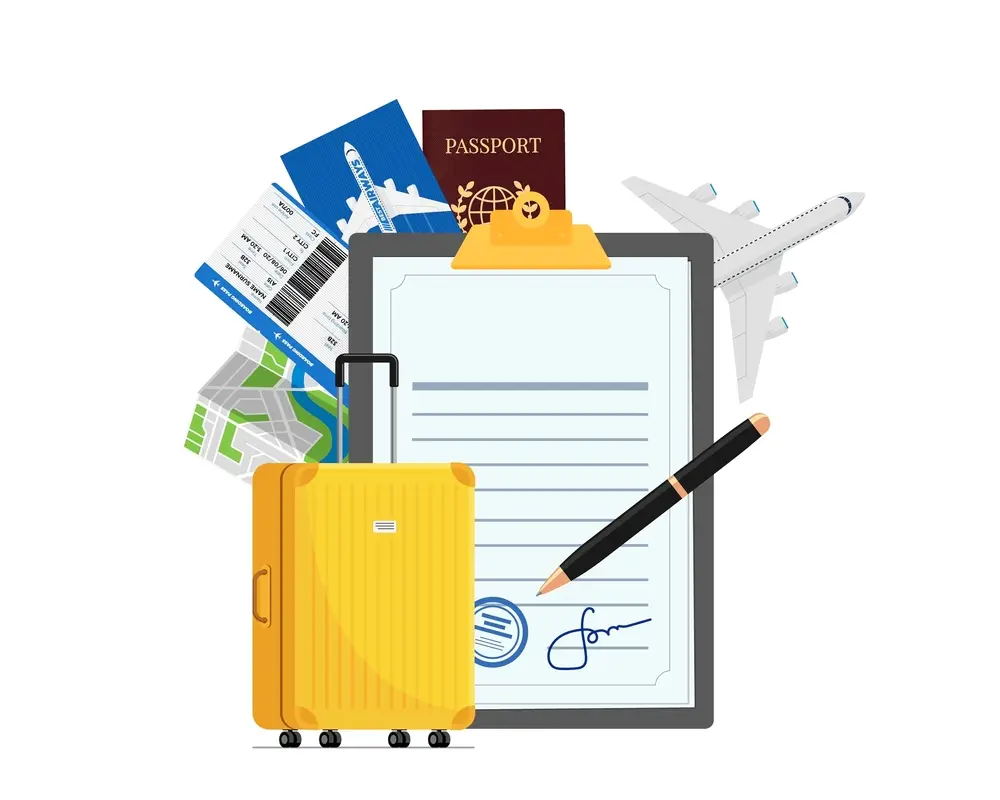 kashmir tour packages from bangladesh travel documents checklist with passport air tickets map and luggage