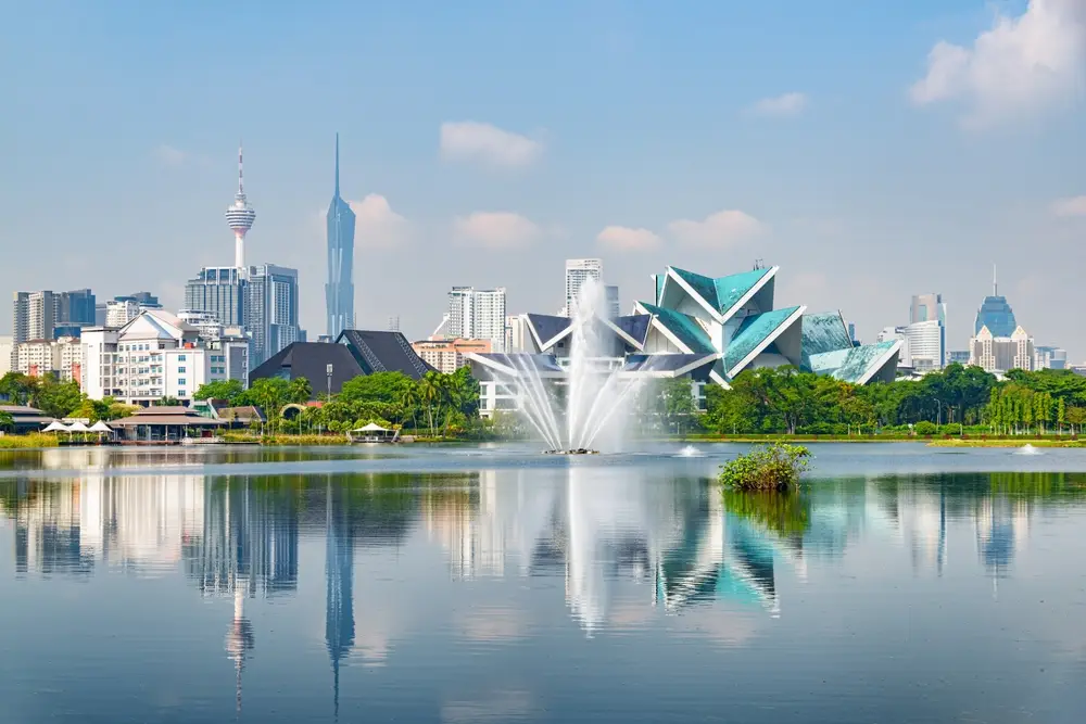 kuala lumpur lake garden skyline view featured in malaysia tour packages from bangladesh